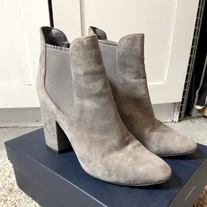 Suede bootie